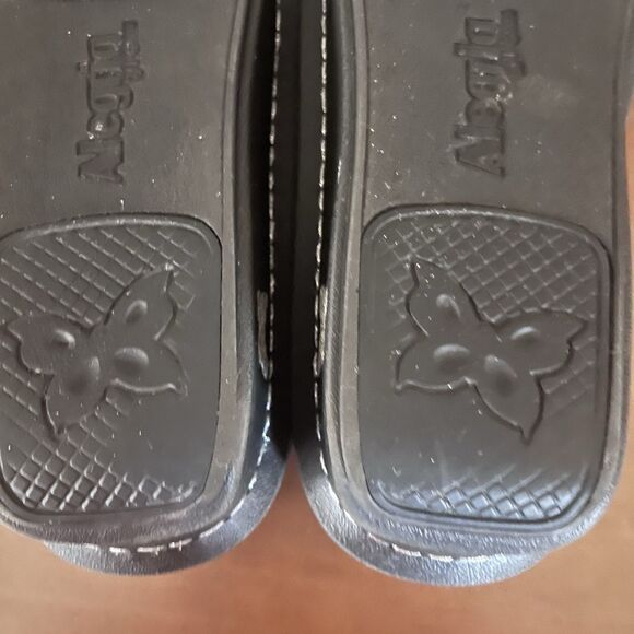 Alegria Deb 531 Debra Rose Embossed Black Leather Shoes Size 38 - 8-8.5 US - Picture 15 of 16